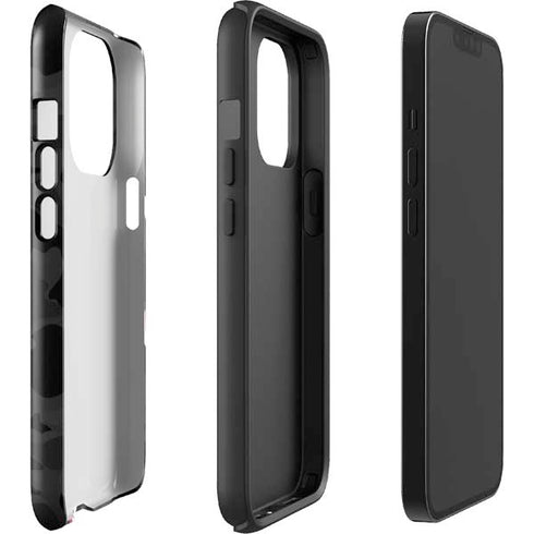 Shark Teeth Grey Street Camo iPhone 15 Pro Impact Case
